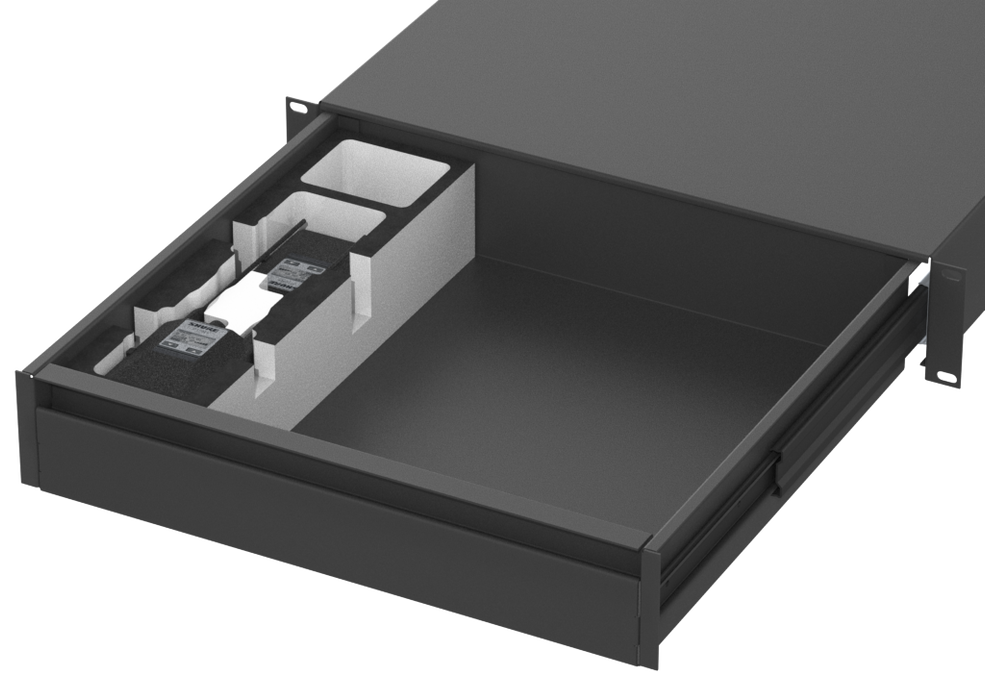SANTOSOM   Espuma Modular 2U, Shure 2x AD1R + Acess.