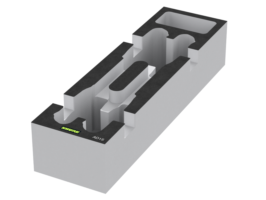 SANTOSOM   Modular Foam 2U, Shure 4x AD1S