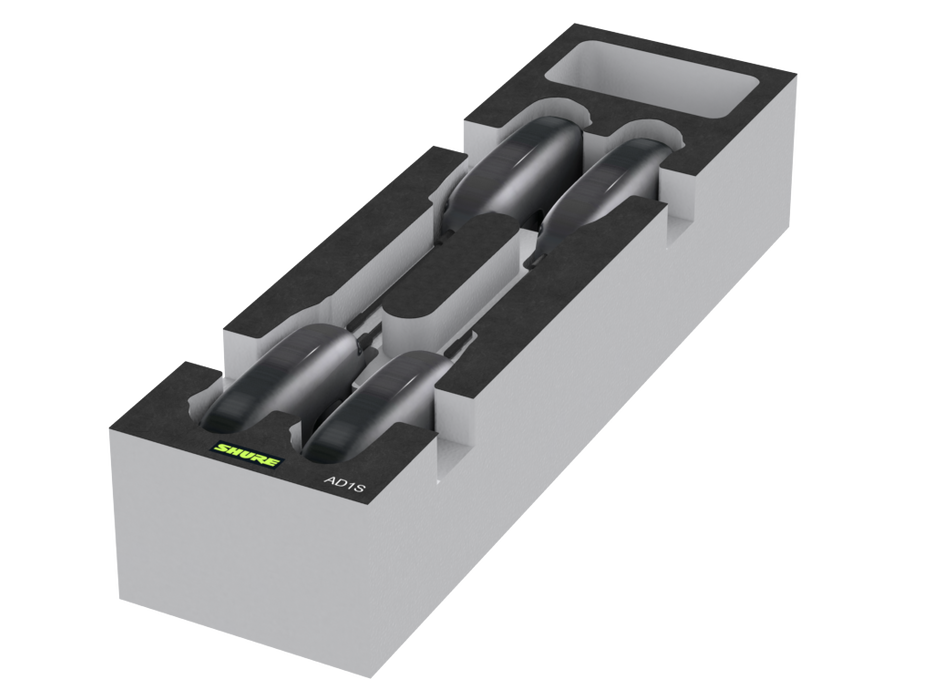 SANTOSOM   Modular Foam 2U, Shure 4x AD1S