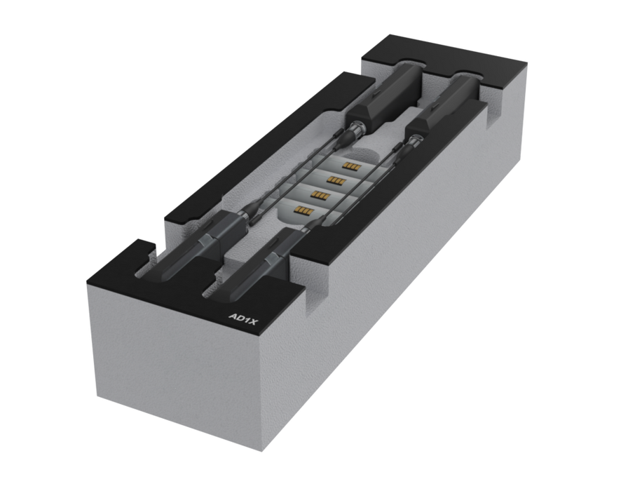 SANTOSOM Modular Foam 2U, Shure 4x ADX1