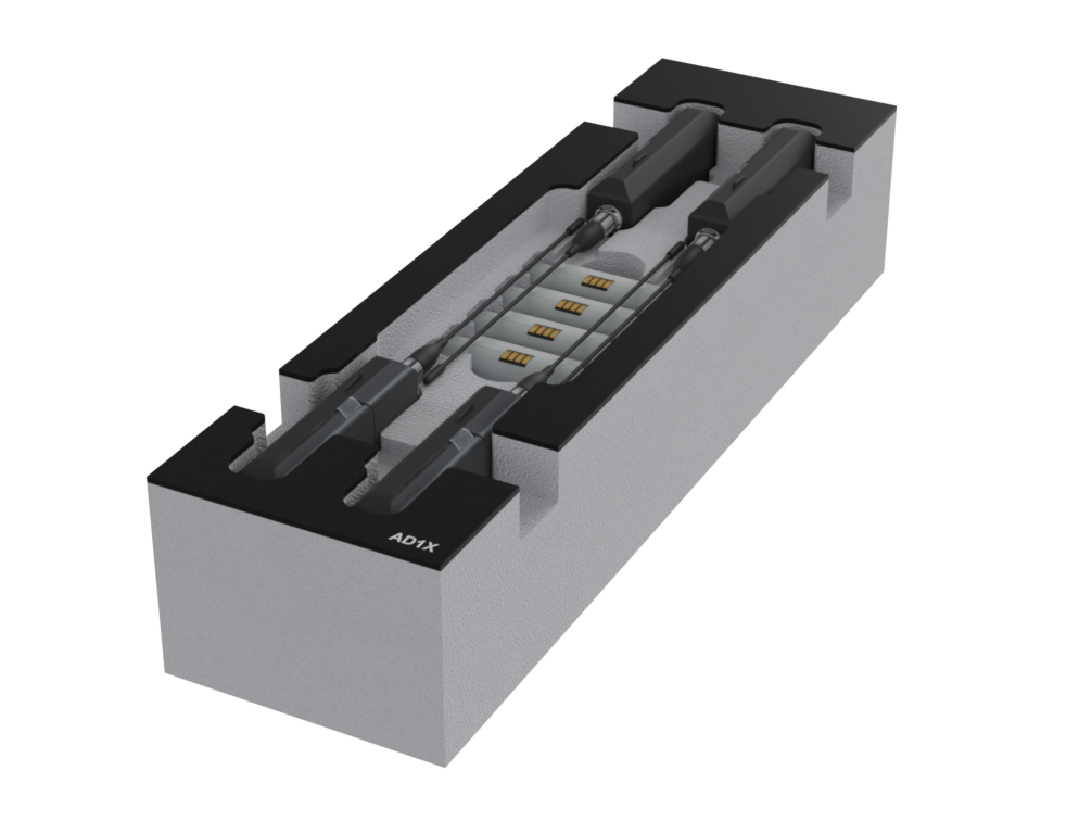 SANTOSOM Modular Foam 2U, Shure 4x ADX1