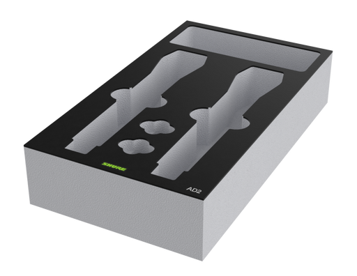 SANTOSOM   Espuma Modular 2U, Shure 2x AD2 + Acess.