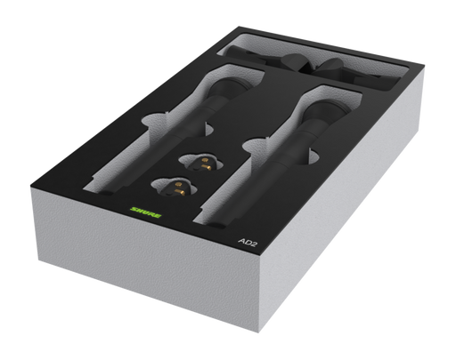 SANTOSOM   Espuma Modular 2U, Shure 2x AD2 + Acess.