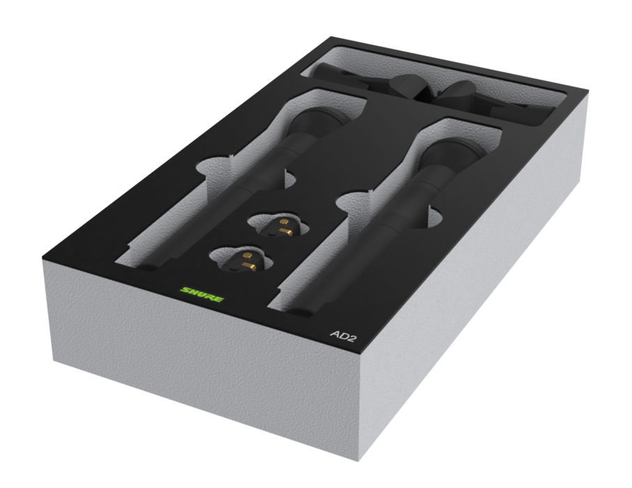 SANTOSOM   Espuma Modular 2U, Shure 2x AD2 + Acess.