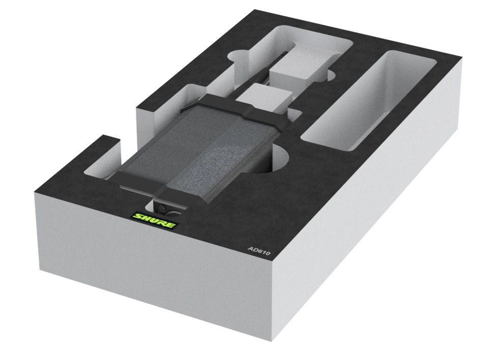 SANTOSOM   Espuma Modular 2U, Shure 1x AD610