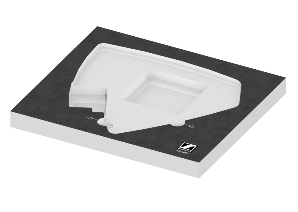 SANTOSOM   Espuma Modular 2U, Sennheiser 1x AD9000