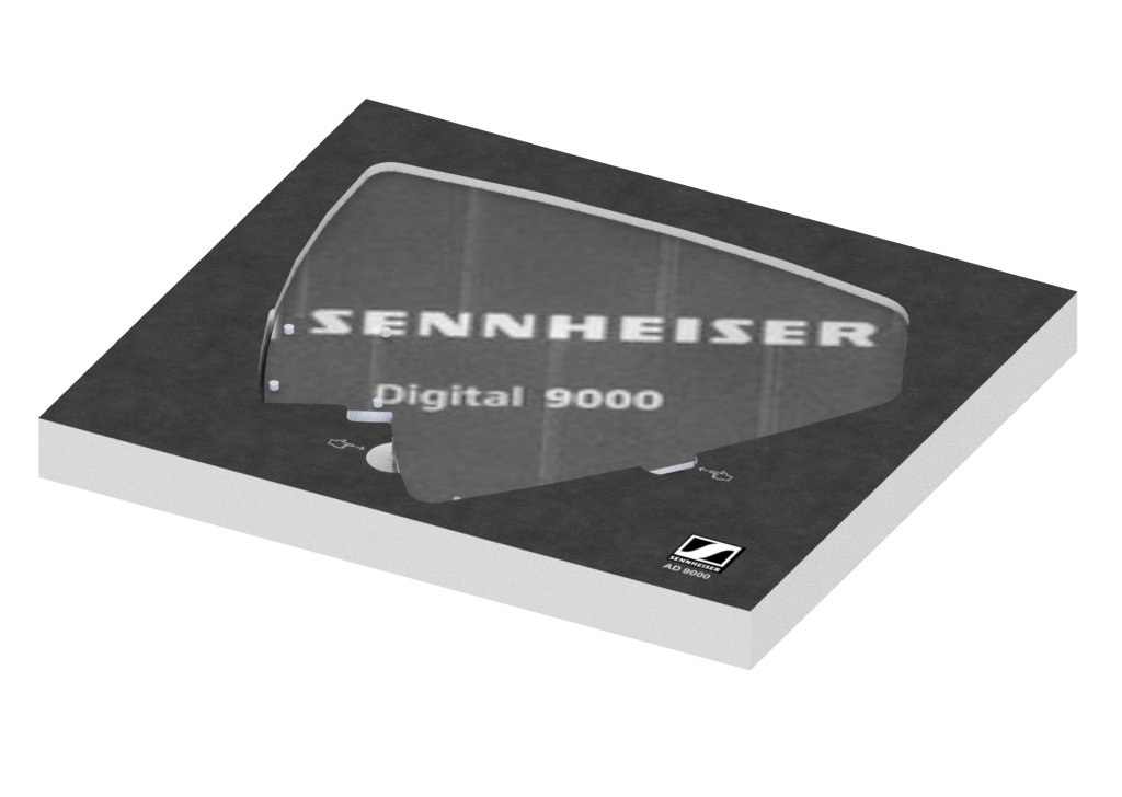 SANTOSOM   Espuma Modular 2U, Sennheiser 1x AD9000