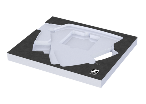 SANTOSOM   Espuma Modular 2U, Sennheiser 2x AD9000