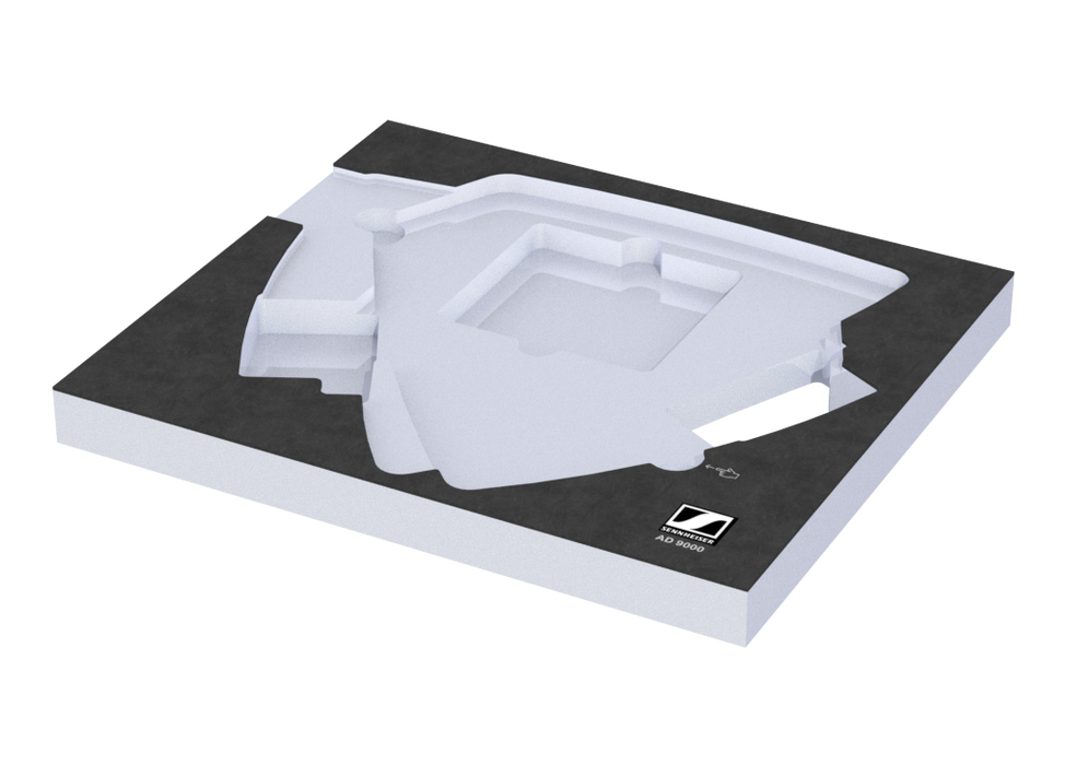 SANTOSOM   Modular Foam 2U, Sennheiser 2x AD9000