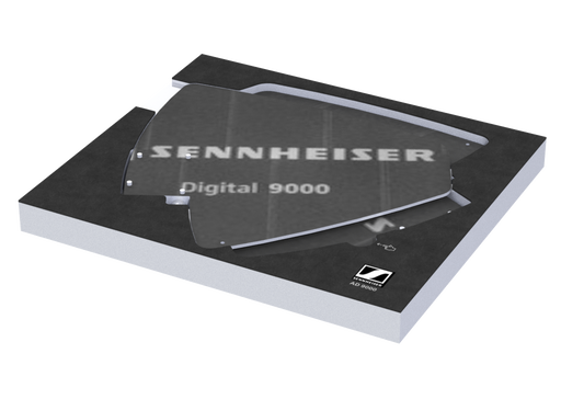 SANTOSOM   Espuma Modular 2U, Sennheiser 2x AD9000