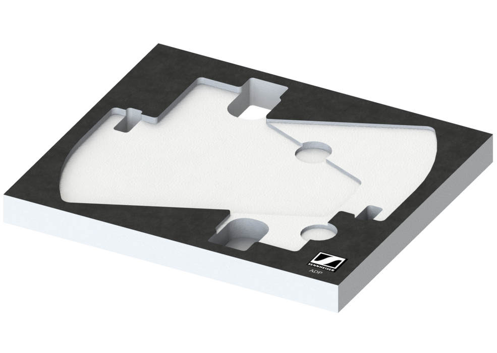 SANTOSOM   Modular Foam 1U, Sennheiser 2x ADP