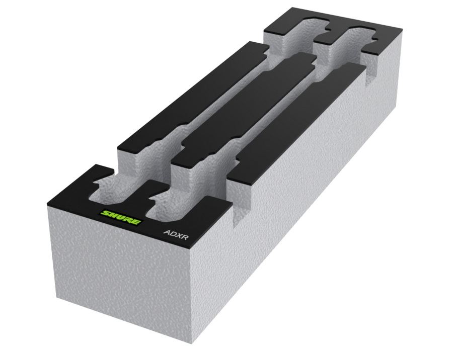 SANTOSOM Espuma Modular 2U, 4x Shure ADXR