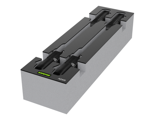 SANTOSOM Espuma Modular 2U, 4x Shure ADXR