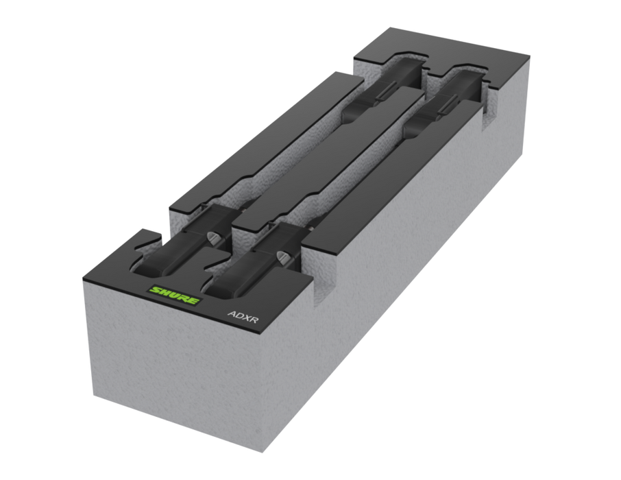 SANTOSOM Espuma Modular 2U, 4x Shure ADXR
