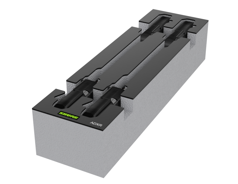 SANTOSOM Espuma Modular 2U, 4x Shure ADXR