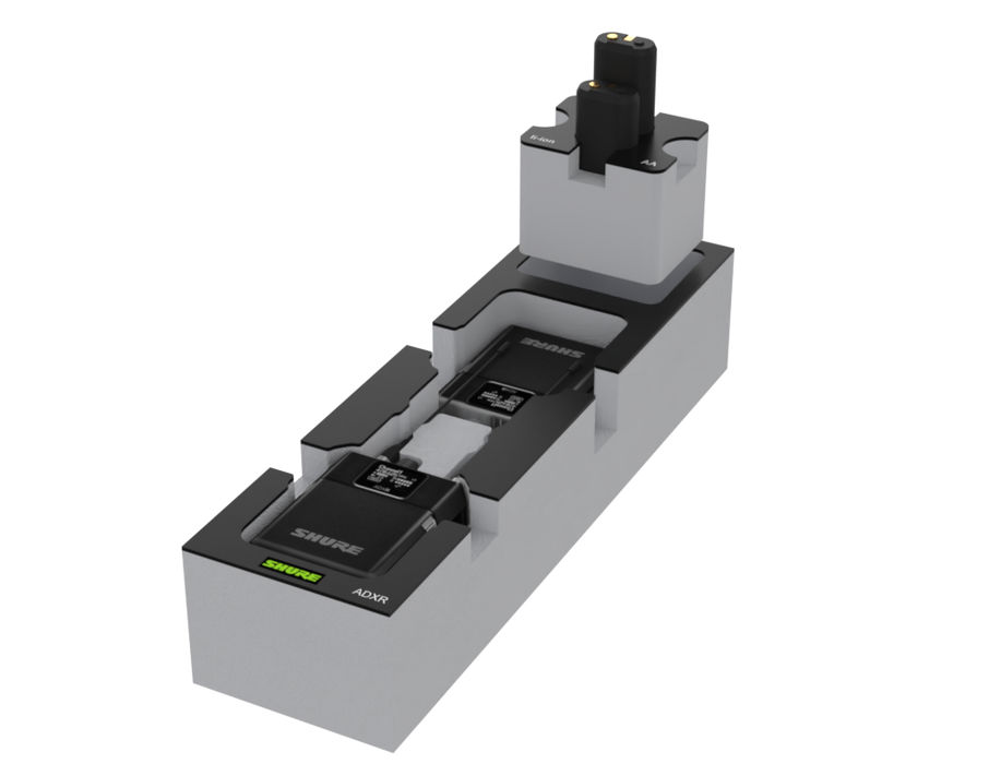 SANTOSOM Modular Foam 2U, Shure 2x ADXR + Acess.