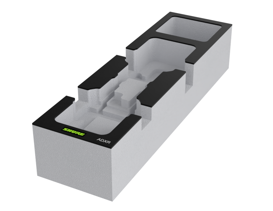 SANTOSOM Modular Foam 2U, Shure 2x ADXR + Acess.