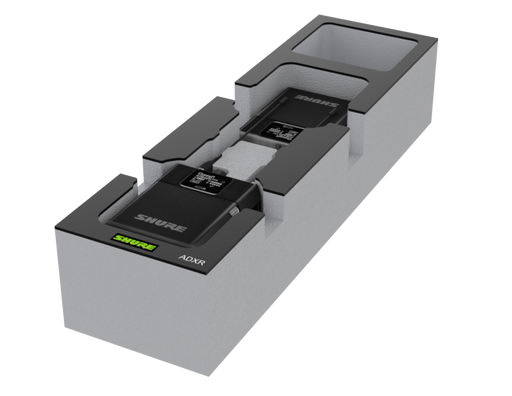 SANTOSOM Espuma Modular 2U, Shure 2x ADXR + Acess.