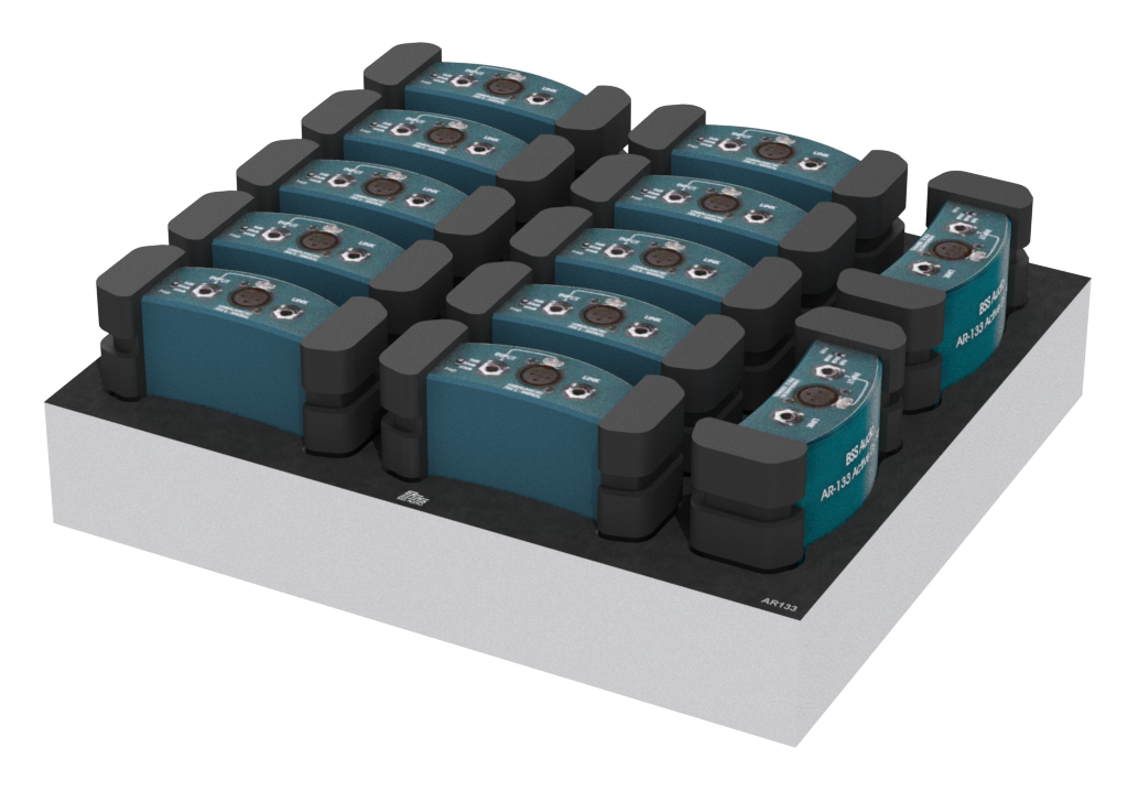 SANTOSOM   Mousse Modulaire 1U, 12x BSS AR-133