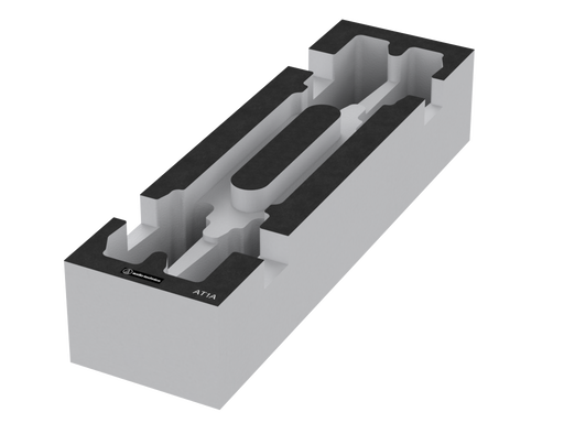 SANTOSOM   Mousse Modulaire 2U, Audio Technica 4x AT1A