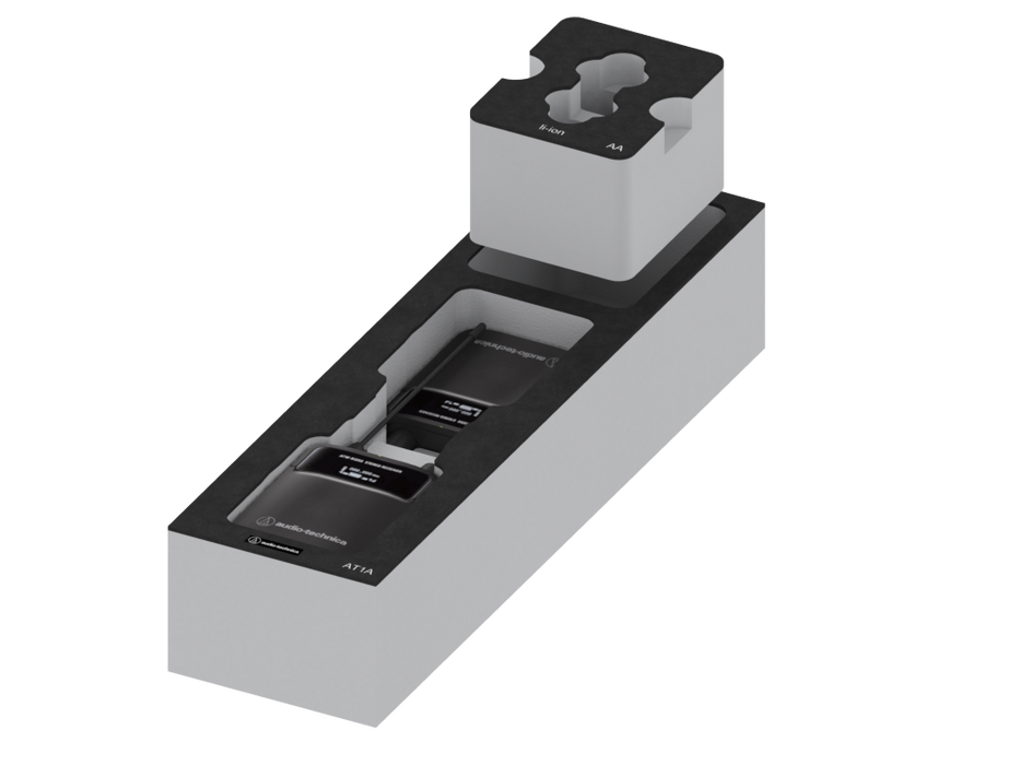 SANTOSOM Mousse Modulaire 2U, Audio Technica 2x AT1A