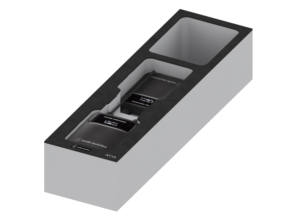 SANTOSOM Mousse Modulaire 2U, Audio Technica 2x AT1A