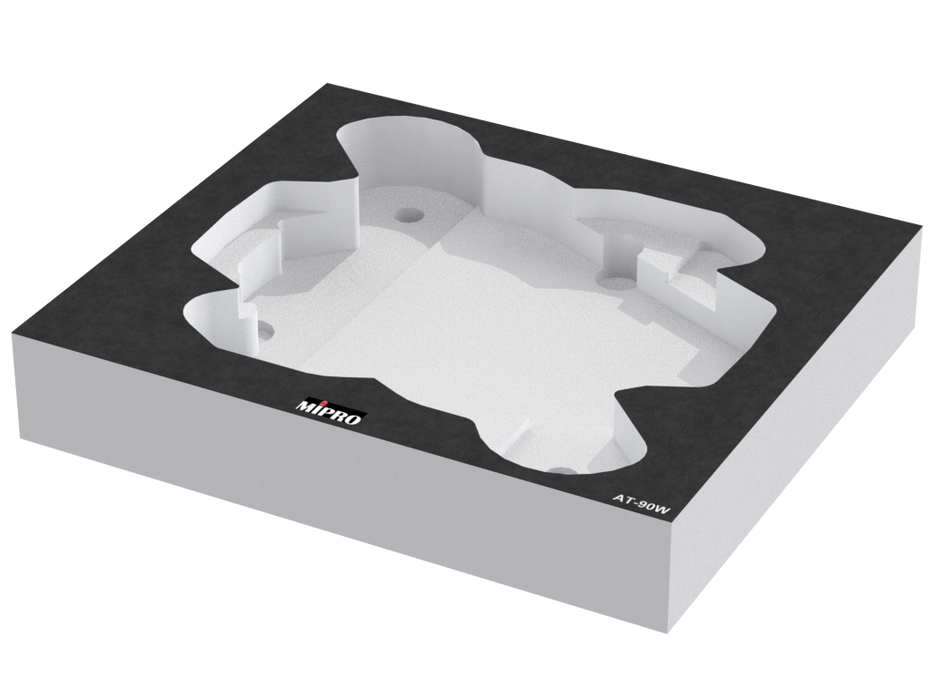 SANTOSOM   Espuma Modular 2U, 2x Antenna Mipro AT-90W