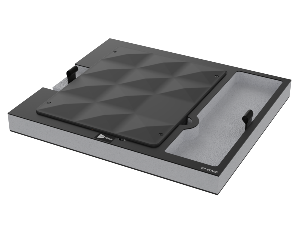 SANTOSOM Modular Foam 2U, 1x Antenna CP STAGE RFVenue