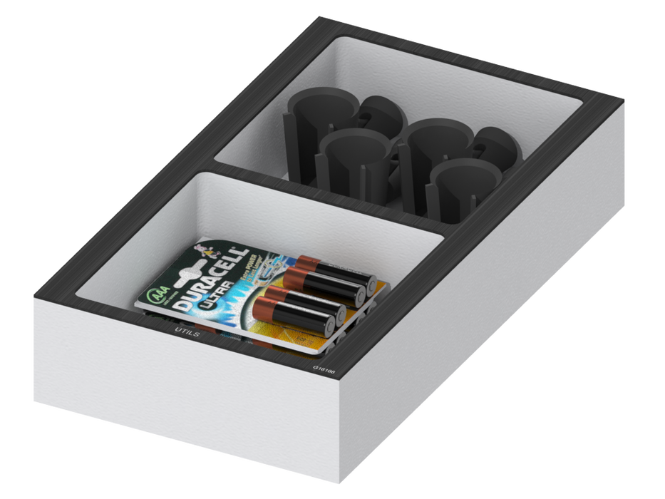 SANTOSOM FOAM Espuma Modular 2U, 2x Acess. (165x162x60)