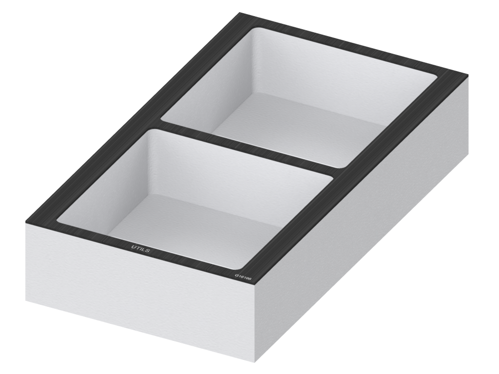 SANTOSOM FOAM Espuma Modular 2U, 2x Acess. (165x162x60)