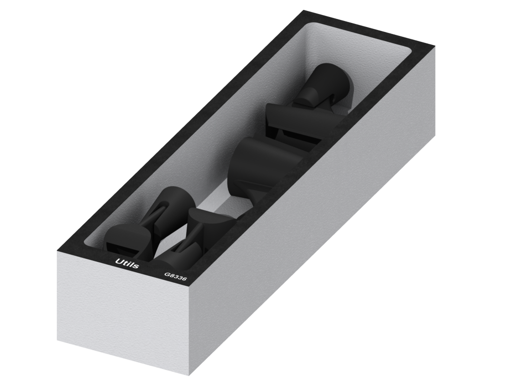 SANTOSOM   Modular Foam 2U, Accessories (80x330x60)
