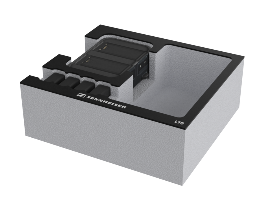 SANTOSOM Modular Foam 2U, Sennheiser 1x L70 + Acess.
