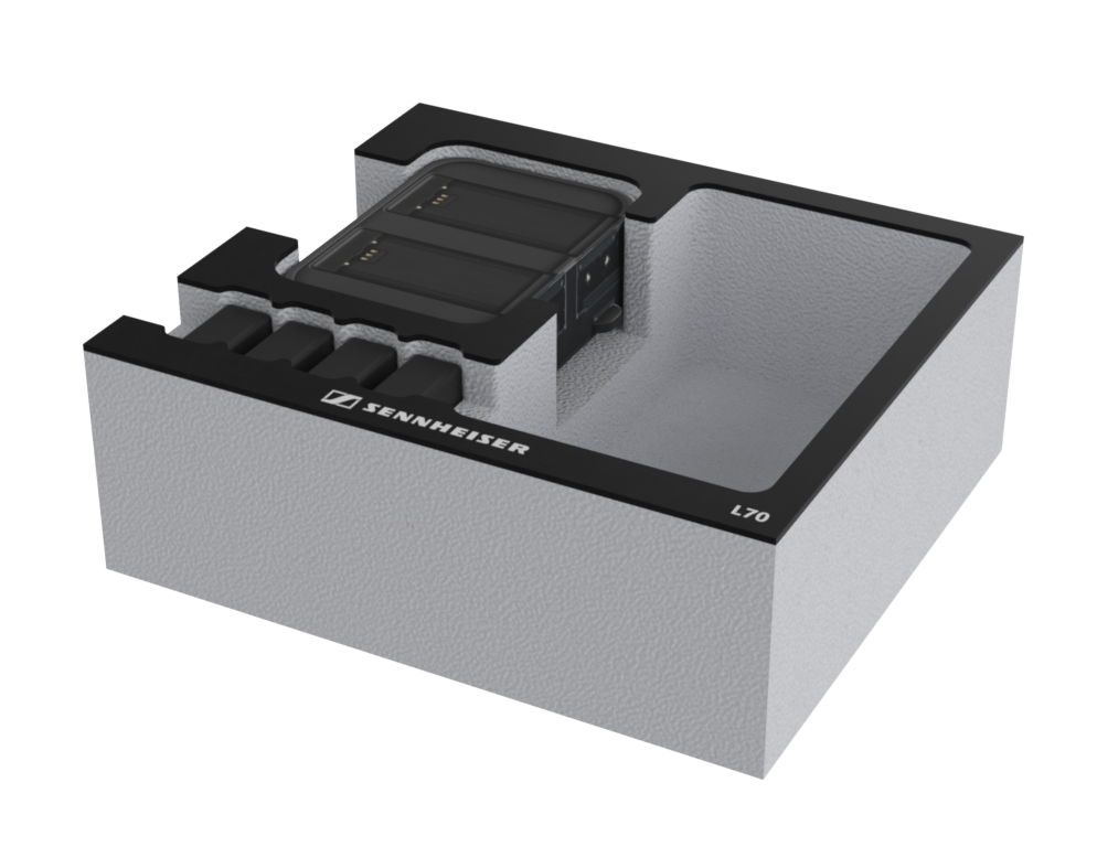 SANTOSOM Modular Foam 2U, Sennheiser 1x L70 + Acess.