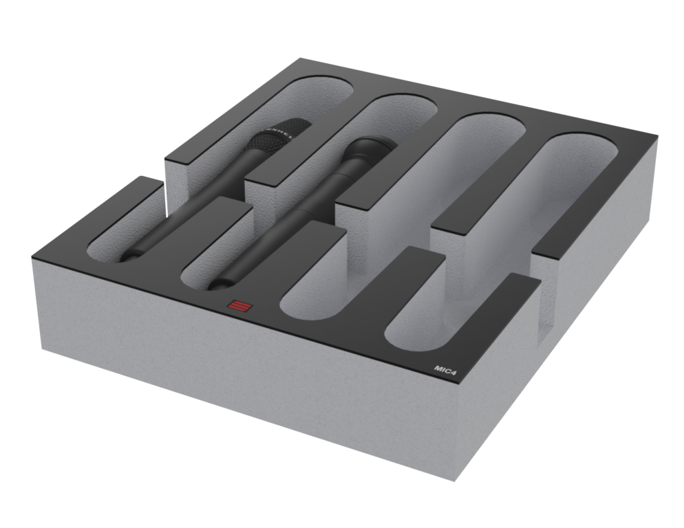 SANTOSOM   Mousse Modulaire 2U, Shure, 4x AD2