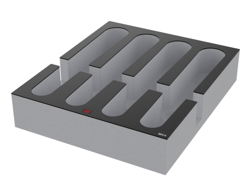 SANTOSOM   Mousse Modulaire 2U, Shure, 4x AD2