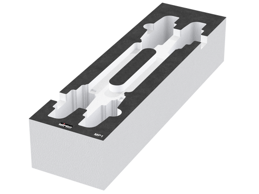 SANTOSOM   Espuma Modular 2U, MIPRO 4x MP1