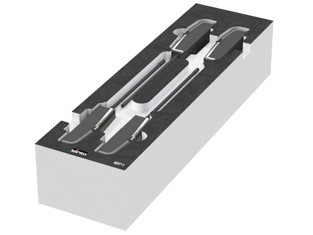 SANTOSOM   Mousse Modulaire 2U, MIPRO 4x MP1