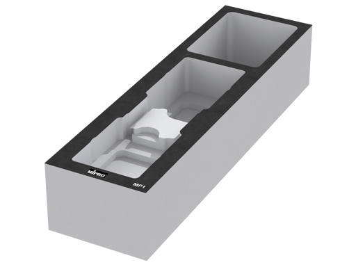 SANTOSOM Modular Foam 2U, MIPRO 2x MP1