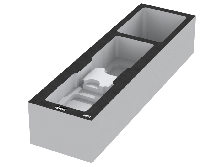 SANTOSOM Modular Foam 2U, MIPRO 2x MP1