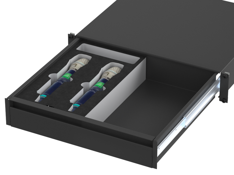 SANTOSOM Espuma Modular 2U, 2x Mipro MP2 + Acess
