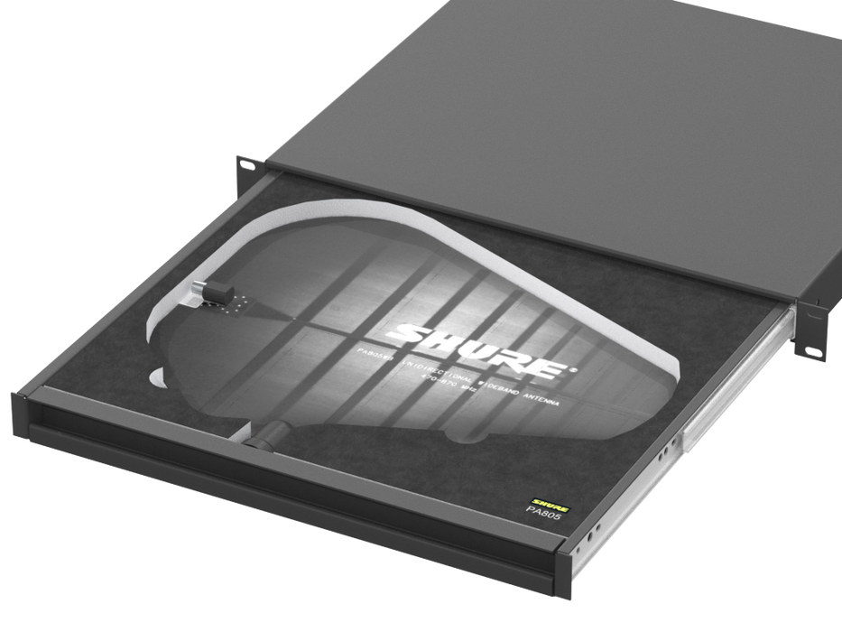 SANTOSOM   Mousse Modulaire 1U, 1x SHURE PA805 SWB