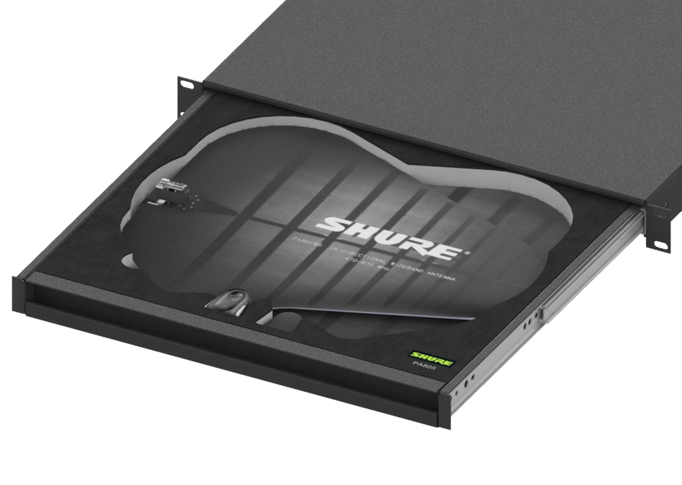 SANTOSOM   Espuma Modular 1U, 2x SHURE PA805 SWB