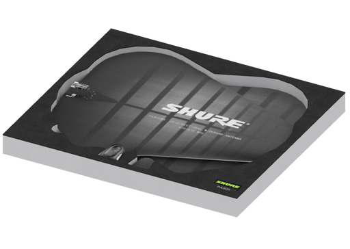 SANTOSOM   Espuma Modular 1U, 2x SHURE PA805 SWB