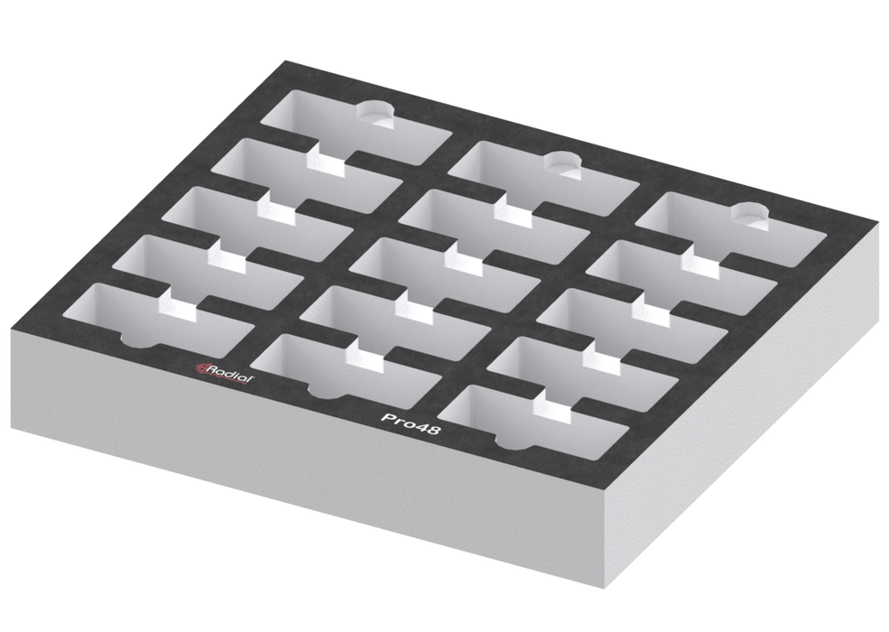 SANTOSOM   Espuma Modular 2U, Radial 15x Pro48