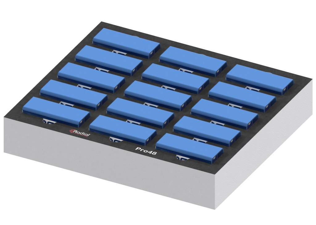 SANTOSOM   Espuma Modular 2U, Radial 15x Pro48