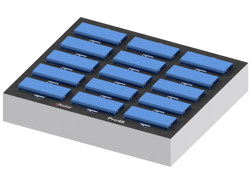 SANTOSOM   Espuma Modular 2U, Radial 15x Pro48