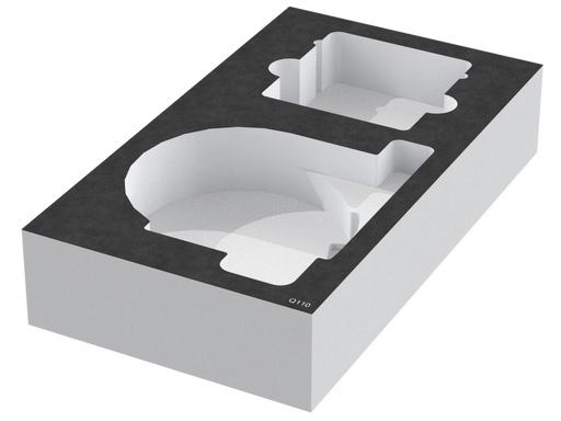 ESPUMA SANTOSOM Gaveta Modular Espuma 2U, Conjunto Intercom PunQtum (Q110+Q910)