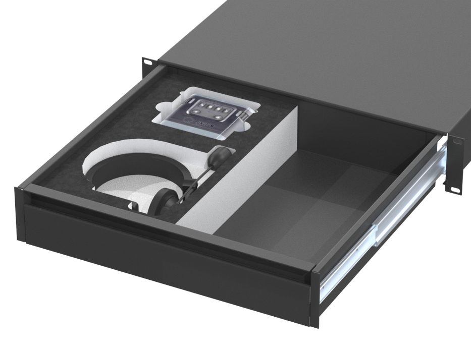 ESPUMA SANTOSOM Cajón Modular Espuma 2U, Set Intercom PunQtum (Q110+Q910)