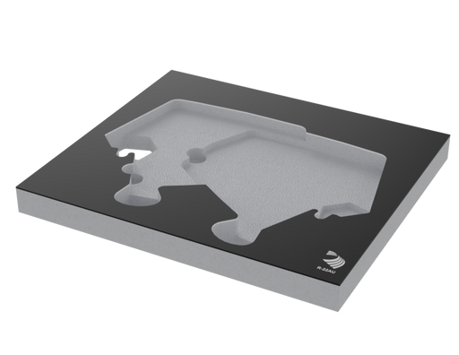 SANTOSOM Modular Foam 1U, 2x Relacart R-22AU