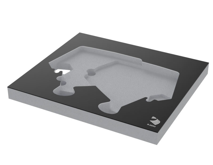 SANTOSOM Modular Foam 1U, 2x Relacart R-22AU